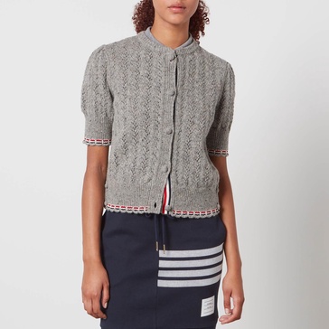 Thom Browne Pointelle-Knit Wool-Blend Cardigan - IT 36/UK 4