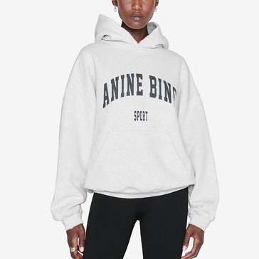 Anine Bing Harvey Cotton-Blend Hoodie - M