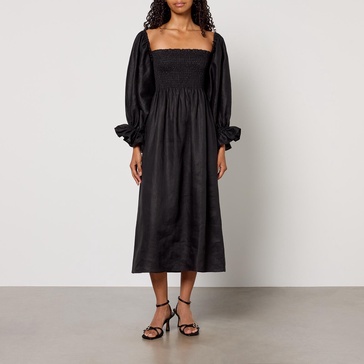 Sleeper Atlanta Linen Midi Dress - M