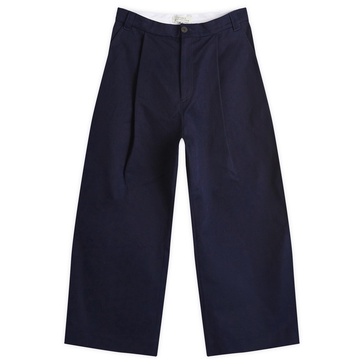 Studio Nicholson Sorte Deep Pleat Volume Twill Pant