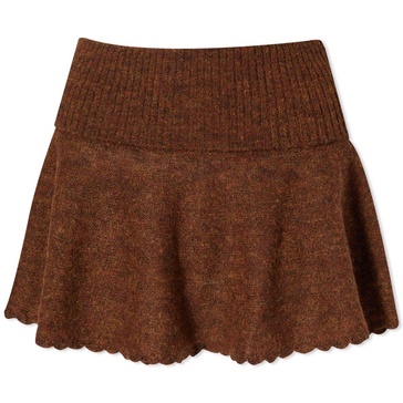 Danielle Guizio Heart Scallop Mini Skirt