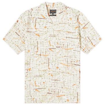 Beams Plus Open Collar Rayon Print Shirt