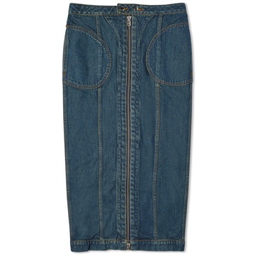 Eckhaus Latta Denim Zip Skirt