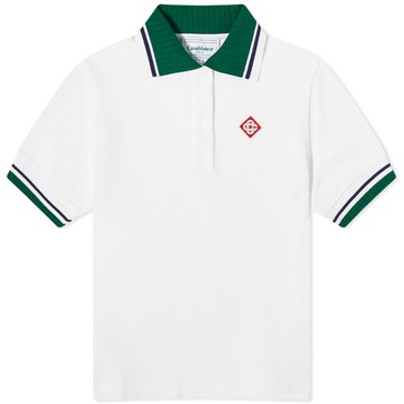 Casablanca Textured Pique Polo Top