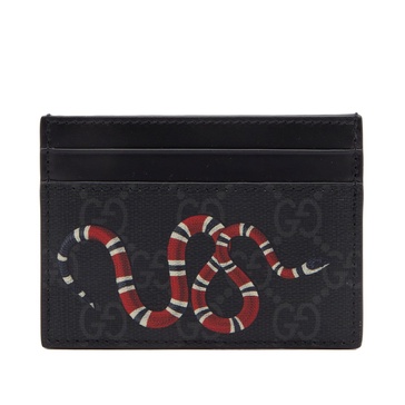 Kingsnake print GG Supreme card case