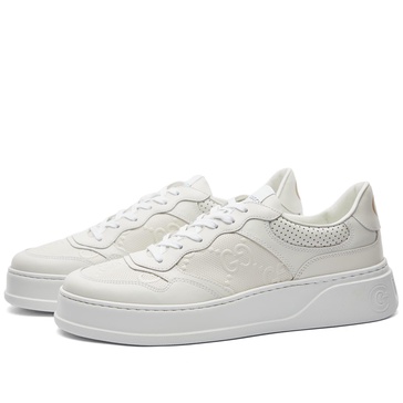 GG embossed leather sneakers