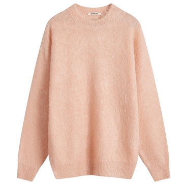 Auralee Kid Mohair Crew Knit