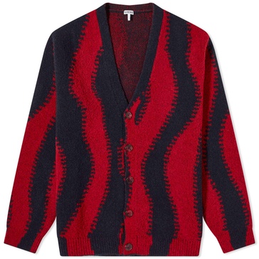 Jacquard-Knit Wool-Blend Cardigan