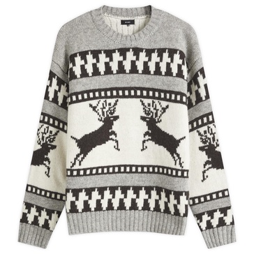 BEAMS Winter Pattern Crew Jumper