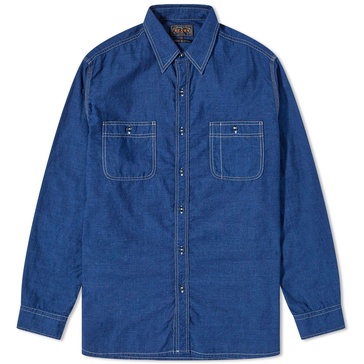 Beams Plus WORK Indigo Chambray Shirt