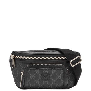 Black GG Large Canvas Belt Bag