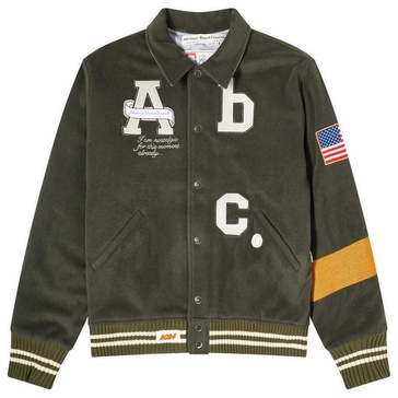 Advisory Board Crystals Wool Blanket Varsity Jacket