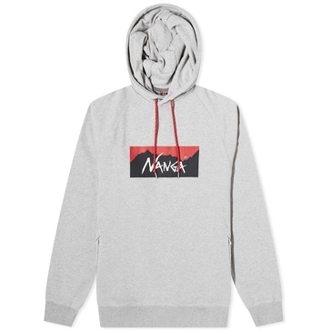 NANGA Eco Hybrid Box Logo Hoodie