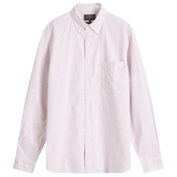 Beams Plus Button Down Candy Stripe Shirt