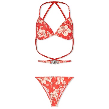 Marine Serre Floral Print Bikini