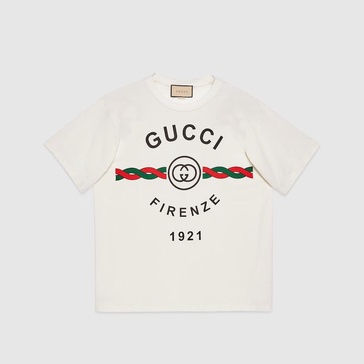 Cotton jersey 'Gucci Firenze 1921' T-shirt