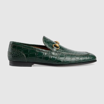 Men's Gucci Jordaan crocodile loafer