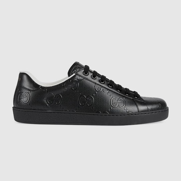 New Ace GG embossed leather sneakers