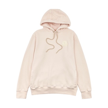 2 Moncler 1952 pink hooded cotton sweatshirt