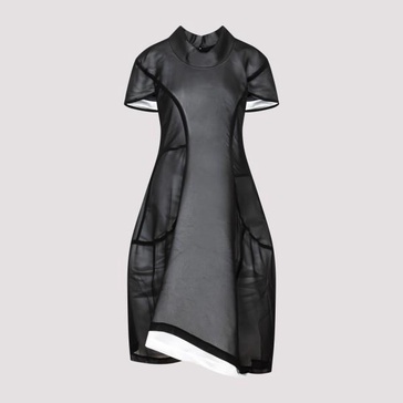 Like Black Polyester Mini Dress for Women FW23 boys