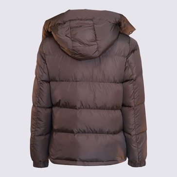 Grey Brown Down Jacket