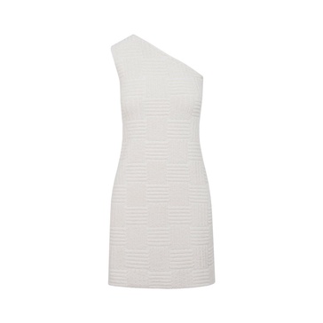 Bottega Veneta Jacquard One-Shoulder Mini Dress