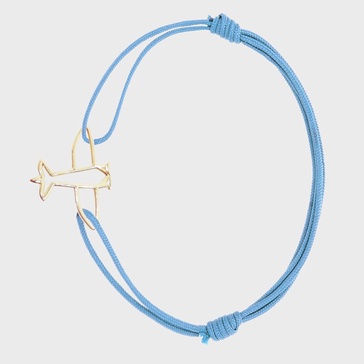 Gold Metal And Sky Blue Avion Bracelet