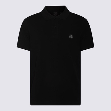 Black Cotton Polo Shirt