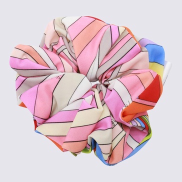 Multicolor And Pink Scrunchie