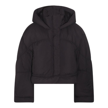 High-neck Hooded Puffer Jacket