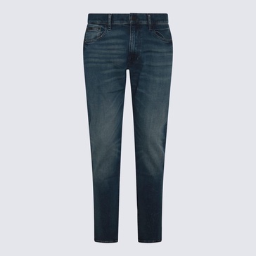 Dark Blue Cotton Denim Jeans