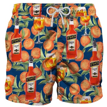 Mid-length Swim Short Spritz Time Blue Print