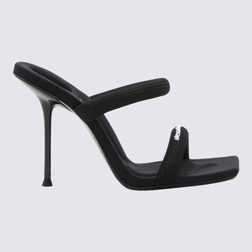 Black Nylon Julie Sandals