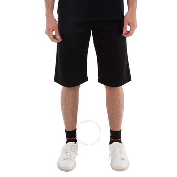 Raf Simons Men's Black Knee-Length Denim Shorts