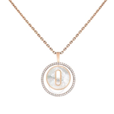 Messika Lucky Move 18k Rose Gold Diamond Necklace