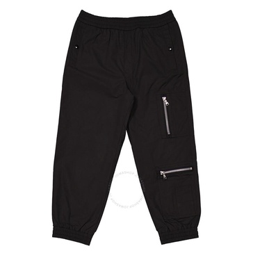 Moncler Boys Black Zip Detail Cargo Trousers