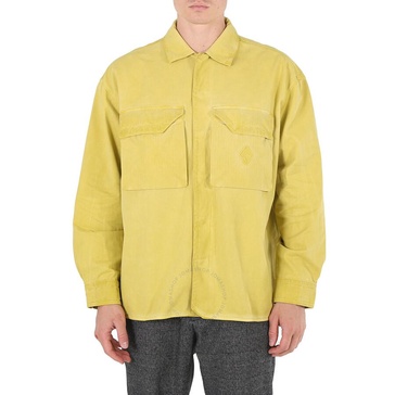 A Cold Wall Men's Cadmium Embroidered-logo Cotton Overshirt