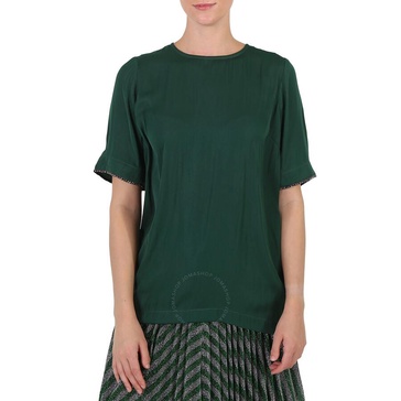 Essentiel Ladies Green Crewneck T-shirt