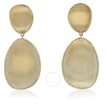 Marco Bicego Lunaria Collection 18K Yellow Gold Small Double Drop Earrings