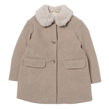 Bonpoint Kids Galet Manteau Favori Wool Coat