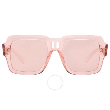 Ray Ban Magellan Bio Based Pink Mirror Square Unisex Sunglasses RB4408 67286X 54