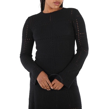 Chloe Ladies Black Knitted Pullover Jumper