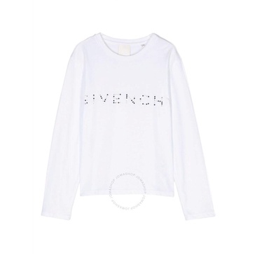 Givenchy Glitter Beaded Logo long sleeve Tee