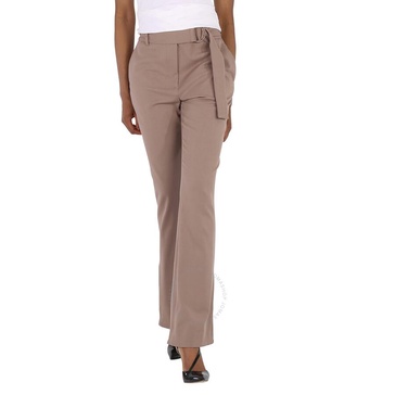 Acne Studios Ladies Mink Brown Pemilia High Waist Flare Trousers