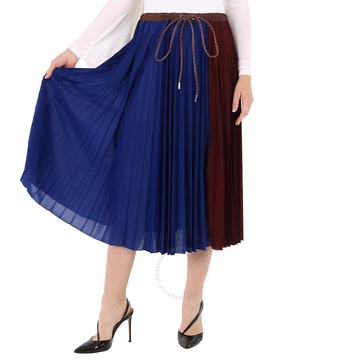 Moncler Ladies Blue 1952 Skirt In Polyester