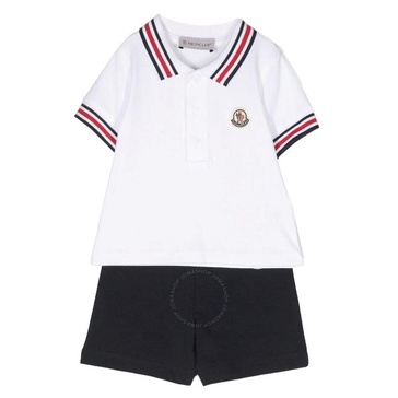 Moncler Kids Logo Patch Short Sleeve Set