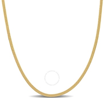 AMOUR 2mm Herringbone Chain Necklace In 10K Yellow Gold, 16 In