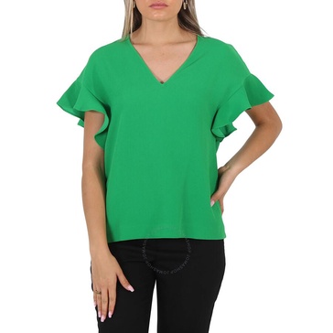 Essentiel Ladies Sinai Wimbledon Green Short Sleeve Shirt