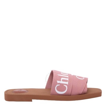 Chloe Woody Logo Flat Sandals