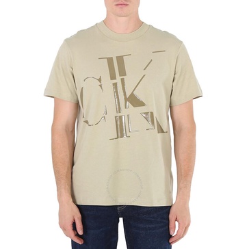 Calvin Klein Wheat Fields Scattered CK Logo Cotton T-Shirt